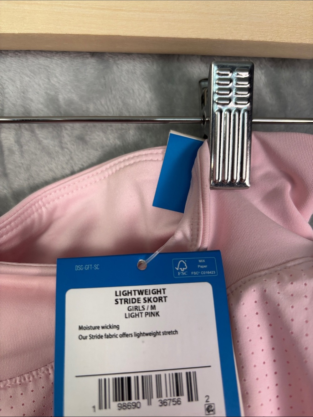 NWT New DSG Pink Stride Performance Mid-Rise Skort Size Girls Medium 10-12 - Picture 7 of 9